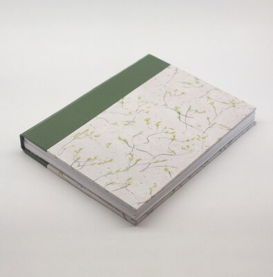 String of Hearts - Journal | Sketchbook | Notebook - Handmade-paper bound hardcover book - image3